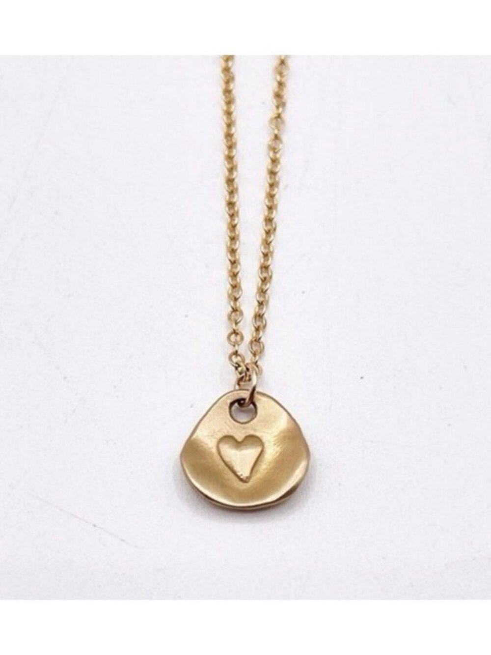 Lisa Leonard Designs Full Of Love 14K Gold Heart Pendant Necklace On GF Chain